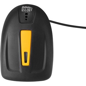 Adesso NuScan 2400U Industrial, Warehouse, Hospitality Handheld Barcode Scanner - Cable Connectivity - Yellow - 200 scan/s