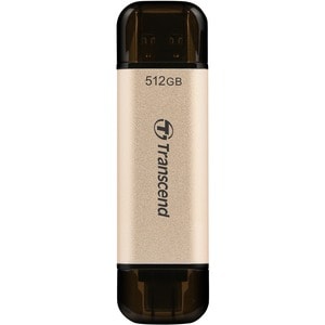 Transcend JetFlash 930C 512 GB USB 3.2 (Gen. 1) Typ A, USB 3.2 (Gen 1) Typ C Flash-Laufwerk - Golden - 420 MB/s Read Speed