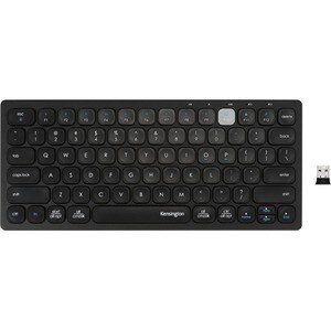 Kensington Keyboard - Wireless Connectivity - USB Interface - Spanish - Black - Scissors Keyswitch - Bluetooth - 5 - 10 m 