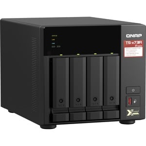 QNAP TS-473A-8G 4 x Total Bays NAS Storage System - 5 GB Flash Memory Capacity Ryzen V1500B Quad-core (4 Core) 2.20 GHz - 