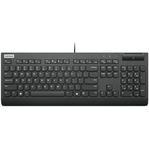 Lenovo Keyboard - Cable Connectivity - USB Type A Interface - Spanish - Black - 106 - PC