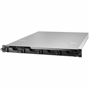 Asustor Lockerstor 4RD AS6504RD - 4 Bay NAS, Quad-Core 2.1GHz CPU, 2.5GbE Port, 8GB DDR4, 1U Rackmount Server with redunda