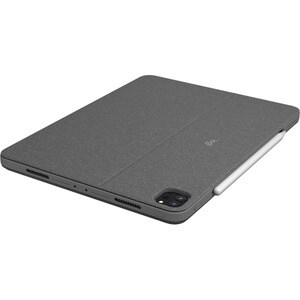 Logitech Combo Touch Keyboard/Cover Case for 32.8 cm (12.9") Apple, Logitech iPad Pro (5th Generation) Tablet - Oxford Gra