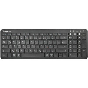 Targus Tastatur - Kabellos Konnektivität - Deutsch - QWERTZ Layout - Schwarz - Bluetooth/RF - 5,1 - 2,40 GHz - Notebook, T