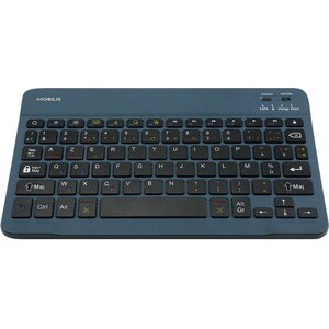 MOBILIS Keyboard - Wireless Connectivity - French - Blue - Bluetooth - Smartphone, TV