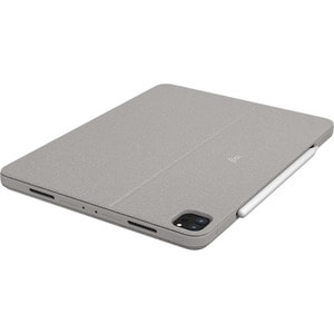 Cover tastiera Logitech Combo Touch per 32,8 cm (12,9") Apple iPad Pro (5a generazione) Tablet - Sabbia - Resistente ai gr