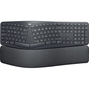 Logitech ERGO K860 Tastatur - Kabellos Konnektivität - USB Typ-A Schnittstelle - Deutsch - QWERTZ Layout - Graphit - Bluet