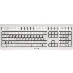 CHERRY KC 1000 Keyboard - Cable Connectivity - Light Grey - LPK Keyswitch - Calculator, Email, Browser, Sleep Hot Key(s) -