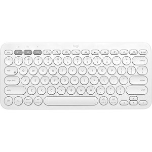 Logitech K380 键盘 - 无线 连接 - 米白 - 蓝牙 - 3 - 10 m 首页, 后面 热键 - 铬操作系统 - 计算机, 智能电话, iPad mini - PC, Mac - AAA 支持的电池尺寸