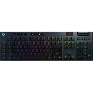 Logitech G G913 游戏键盘 - 无线 连接 - USB 接口 - RGB LED - 英文 - 黑 - 机械 按键开关 - 蓝牙 - 播放/暂停, 音量控制, 静音, G 键, 媒体中心, 音量控制 热键 - 铬操作系统 - PC