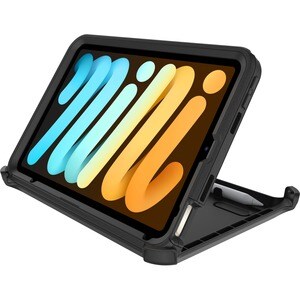 OtterBox Defender Series Pro Rugged Carrying Case (Holster) Apple iPad mini (6th Generation) Tablet - Black - Bacterial Re