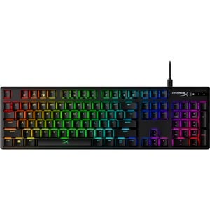 HyperX Alloy Origins Rugged Gaming Keyboard - Cable Connectivity - USB Type C Interface - RGB LED - English (US) - Black -