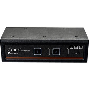 Vertiv AVOCENT Cybex SC 900 SC920DPH KVM Switchbox - TAA Compliant - 2 Computer(s) - 1 Local User(s) - 0 Remote User(s) - 