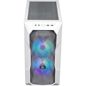 Cooler Master MasterBox TD300 Mesh Computer Case - Mini-tower - White - Steel, Mesh, Plastic, Tempered Glass - 4 x Bay - 2