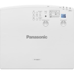 Panasonic PT-VMZ71 LCD Projector - 16:10 - Ceiling Mountable, Floor Mountable - White - 1920 x 1200 - Front, Rear, Ceiling