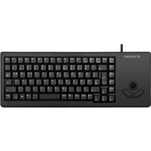 CHERRY G84-5400 Keyboard - Cable Connectivity - USB Interface - Trackball - English (US) - Black - Computer - PC, Mac, Unix