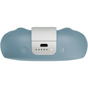 Bose SoundLink Micro Portable Bluetooth Speaker System - Google Assistant, Siri Supported - Stone Blue - Battery Rechargea
