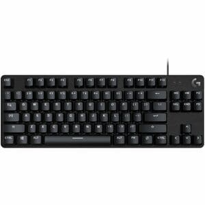 Logitech G G412 TKL SE 游戏键盘 - 电缆 连接 - USB 2.0 接口 - LED - 俄罗斯文, 英文 - 黑 - 机械 按键开关 - 87 按键 - Windows 10, Mac OS X 10.14 Mojav