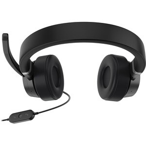 Lenovo Wired Over-the-head Stereo Headset - Thunder Black - Binaural - Ear-cup - 32 Ohm - 20 Hz to 20 kHz - 200 cm Cable -