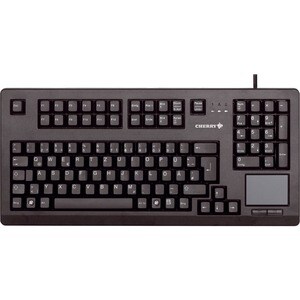 CHERRY TouchBoard G80-11900 Keyboard - Cable Connectivity - USB 2.0 Interface - TouchPad - French - AZERTY Layout - Black 