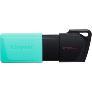 Kingston DataTraveler Exodia M DTXM 256 GB USB 3.2 (Gen 1) Type A Flash Drive - Black, Teal - 1 Pack