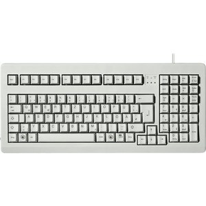 CHERRY G80-1800 Keyboard - Cable Connectivity - USB Interface - English (UK) - QWERTZ Layout - Light Grey - Mechanical Key