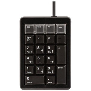 CHERRY G84-4700 Keypad - Cable Connectivity - USB Interface - French - Black - Mechanical Keyswitch - 21 Key(s) - Programm