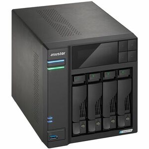 Asustor Lockerstor 4 Gen2 - AS6704T | 4-Bay NAS, Quad-Core 2.0GHz Processor, 4 M.2 NVMe Slots (PCIe 3.0), Dual 2.5GbE, Exp