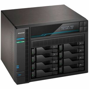 ASUSTOR Lockerstor 8 AS6508T SAN/NAS Storage System - Atom C3538 Quad-core (4 Core) 2.10 GHz - 8 x HDD Supported - 0 x HDD