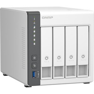 QNAP TS-433-4G 4 x Gesamtzahl Einschübe SAN/NAS-Speichersystem - 4 GB Größe Flash-Speicher Cortex A55 Quad-Core 2 GHz - 4 