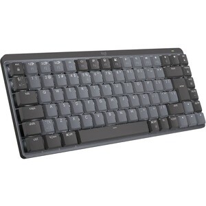 Logitech MX Mechanical Mini Keyboard - Wireless Connectivity - English (US) - QWERTY Layout - Graphite Grey - Mechanical/M