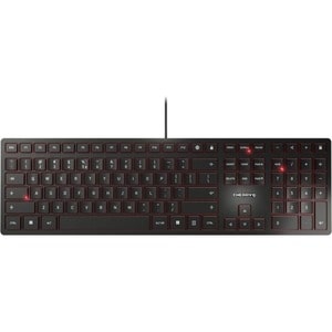 CHERRY KC 6000 SLIM Keyboard - Cable Connectivity - USB Interface - English (UK) - Black - SX Keyswitch - 105 Key(s) - Mul