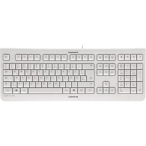 CHERRY KC 1000 Keyboard - Cable Connectivity - USB Interface - Belgian - QWERTZ Layout - Pale Gray - LPK Keyswitch - Calcu