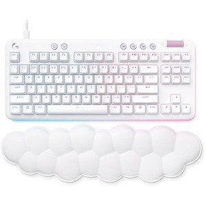 Logitech G Aurora G713 Gaming Keyboard - Cable Connectivity - USB Interface - RGB LED - English (UK) - QWERTY Layout - Whi
