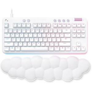 Logitech Aurora G713 Gaming Keyboard - Cable Connectivity - USB Interface - RGB LED - French - AZERTY Layout - White - Mec