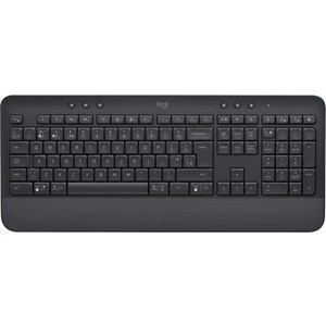 Logitech Signature K650 Keyboard - Wireless Connectivity - English (UK) - QWERTY Layout - Graphite Grey - Bluetooth/RF - 5
