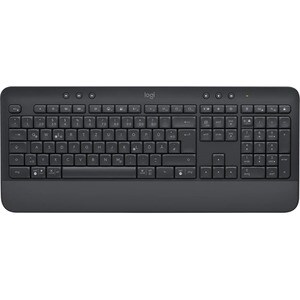 Logitech Signature K650 Tastatur - Kabellos Konnektivität - Niederländisch - QWERTZ Layout - Graphit - Bluetooth/RF - 5,1 