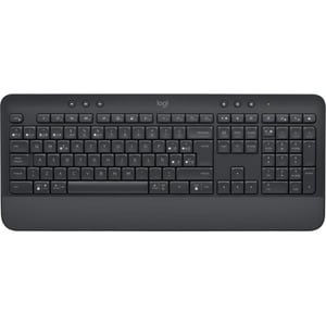 Logitech Signature K650 Keyboard - Wireless Connectivity - Spanish - QWERTY Layout - Graphite Grey - Bluetooth/RF - 5.1 - 