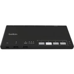 Belkin F1DN004MOD-KM-4 KVM Switchbox - TAA Compliant - 4 Computer(s) - 1 Local User(s) - 4 x USB - Desktop, Wall Mountable