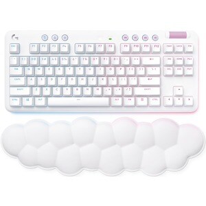 Logitech G Aurora G715 Rugoso Teclado Gaming - Sem fios Conectividade - LED RGB - Inglês (EUA) - QWERTY Layout - Branco - 