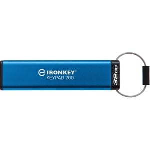 IronKey Keypad 200 IKKP200 32 GB USB 3.2 (Gen 1) Type A Flash Drive - XTS-AES - 145 MB/s Read Speed - 115 MB/s Write Speed