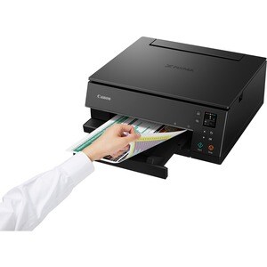 Canon PIXMA TS6350a Sem fios Impressora multi-funcional de jato de tinta - Cor - Preto - Copiadora/Impressora/Scanner - 48
