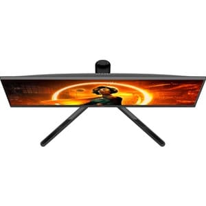 AOC AGON U34G3XM 34" Class UW-QHD Monitor LCD para gaming - 21:9 - Preto, Vermelho - 86.4 cm (34") Viewable - Alinhamento 