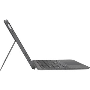 Logitech Combo Touch Keyboard/Cover Case Apple iPad (10th Generation) Tablet - Oxford Gray - Scrape Resistant, Bump Resist