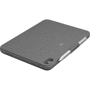 Logitech Combo Touch Keyboard/Cover Case Apple iPad (10th Generation) Tablet - Oxford Gray - Scrape Resistant, Bump Resist