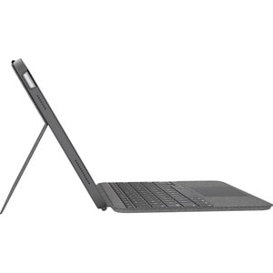 Logitech Combo Touch Keyboard/Cover Case Apple iPad (10th Generation) Tablet - Oxford Gray - Scrape Resistant, Bump Resist