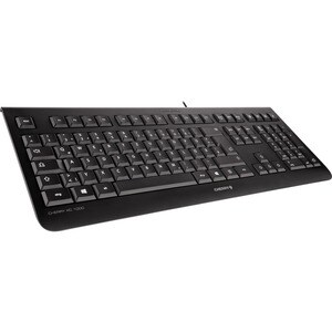 CHERRY Keyboard - Cable Connectivity - USB Interface - Switzerland - Black - LPK Keyswitch - 109 Key(s) - Browser, Email, 