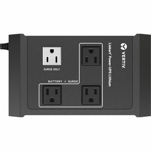 Vertiv Liebert Power-UPS Lithium 400VA/240W 120V Standby Lithium-Ion UPS - Single Phase UPS, Energy Star certified, compac