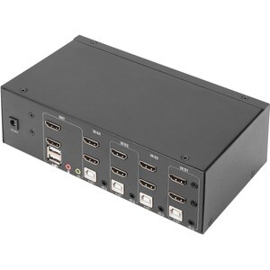 Digitus DS-12883 KVM Switchbox - 4 Computer(s) - 1 Local User(s) - 3840 x 2160 - 7 x USB - 10 x HDMI