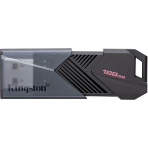 Kingston DataTraveler Exodia 128GB USB 3.2 (Gen 1) Type A Flash Drive - 128 GB - USB 3.2 (Gen 1) Type A - Matte Black
